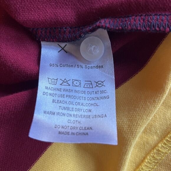 Ppolaflon Comfortable Polo Men’s S Multicolor Long Sleeve Striped Rugby Shirt - Picture 5 of 8